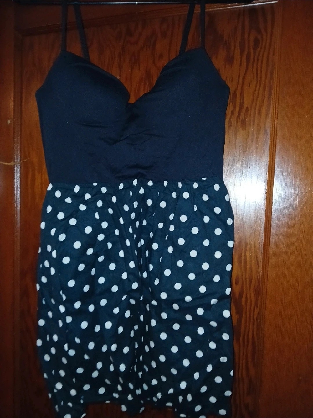 Pink Victoria's Secret Polka Dot Mini Dress in Black & White Like New